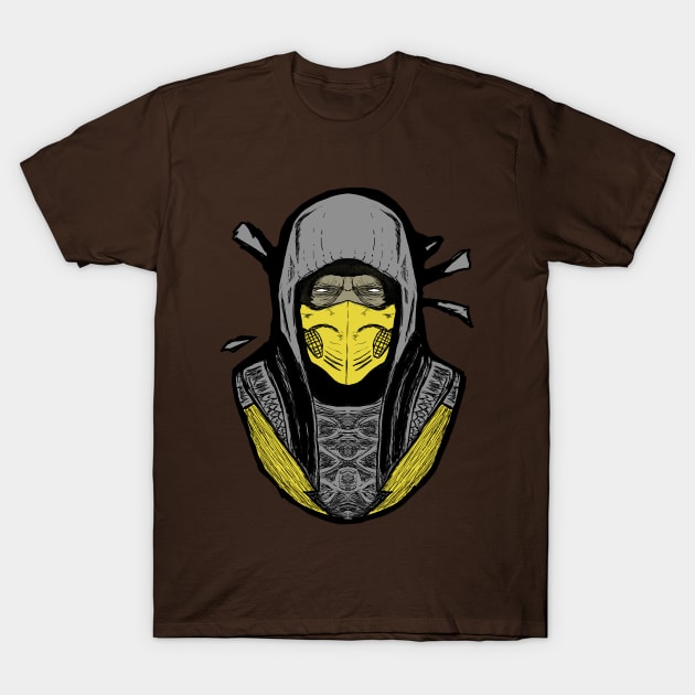 Yellow Ninja T-Shirt by DeathAnarchy